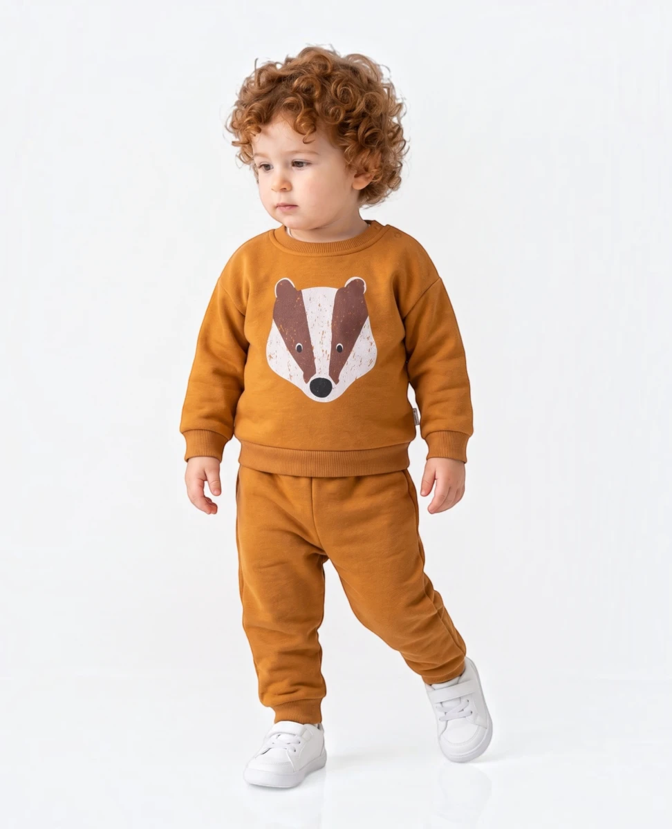 TİLKİ BASKILI 3 İP ERKEK BEBE TAKIM 3305