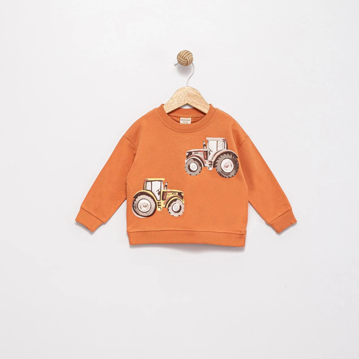 TRAKTÖR BASKILI ERKEK BEBE SWEAT 0363-1