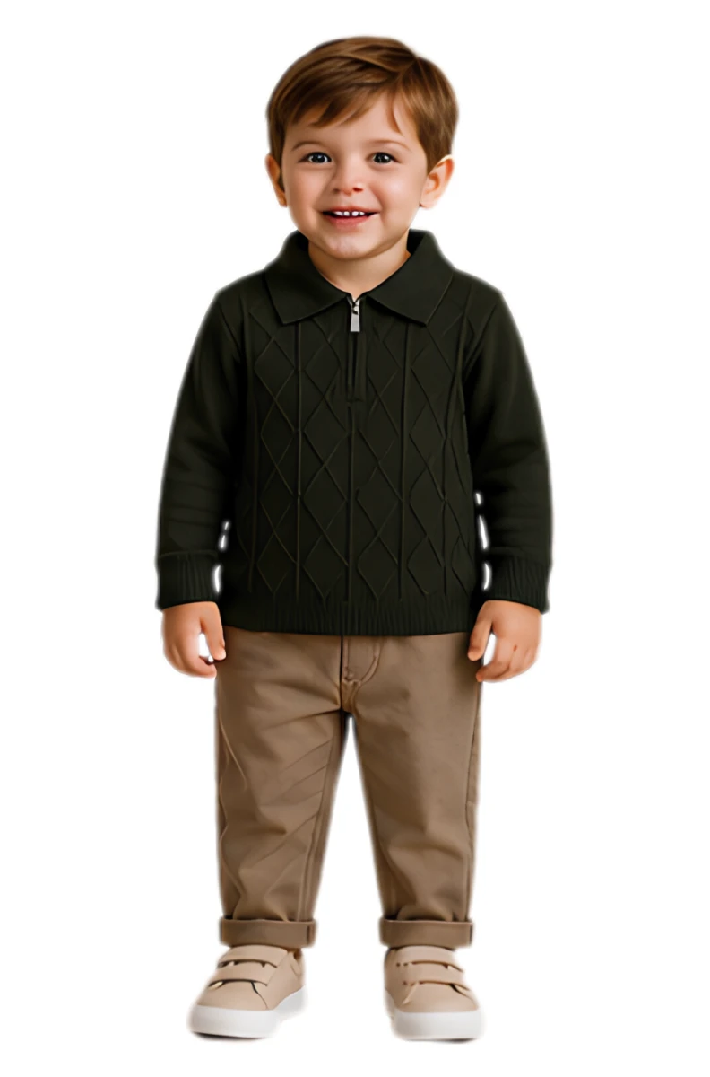 TRİKO KAZAKLI ERKEK BEBE TAKIM 3952