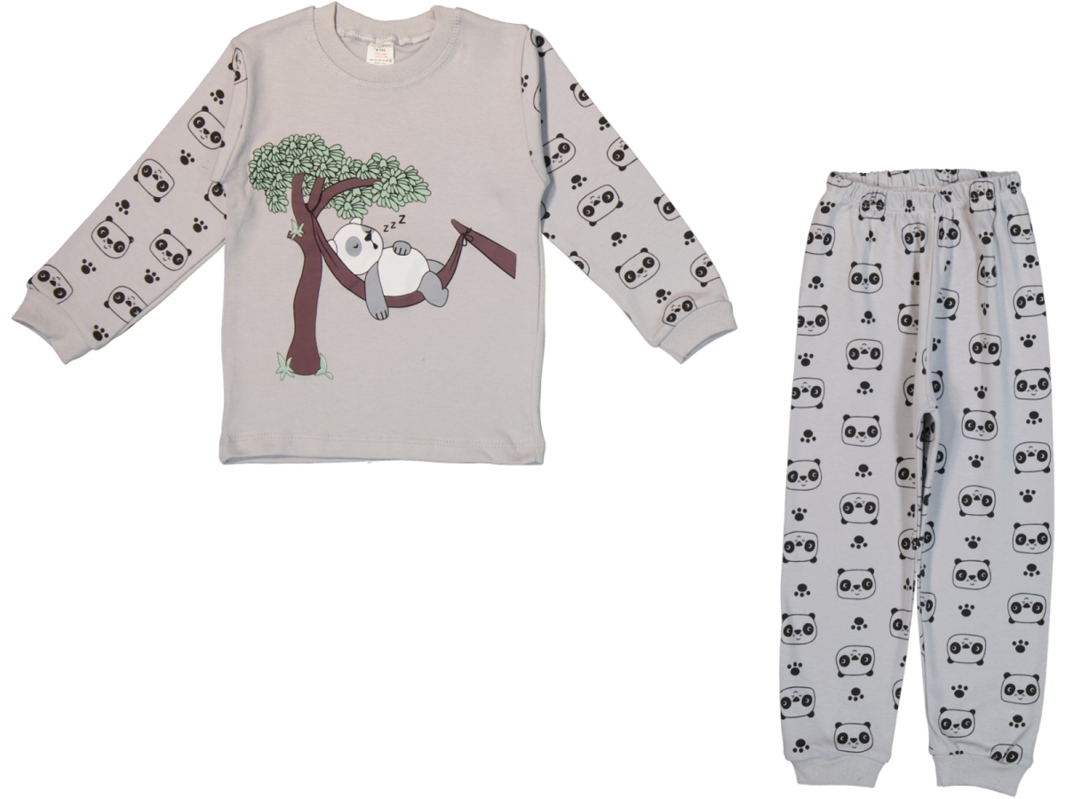 UYUYAN PANDA BASKILI 1.2.3 YAŞ 2'Lİ PİJAMA TAKIM