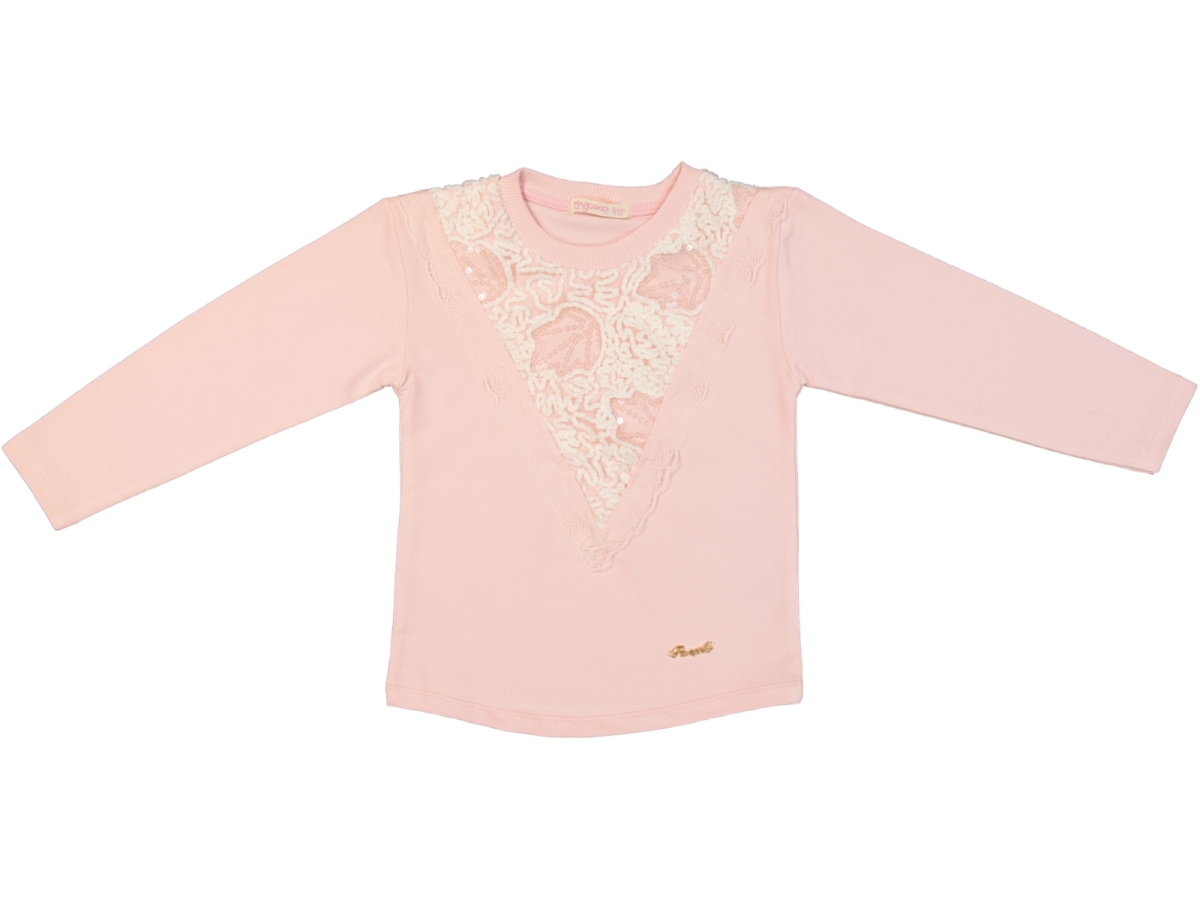 V MODEL NAKIŞLI KIZ ÇOCUK SWEAT 7715