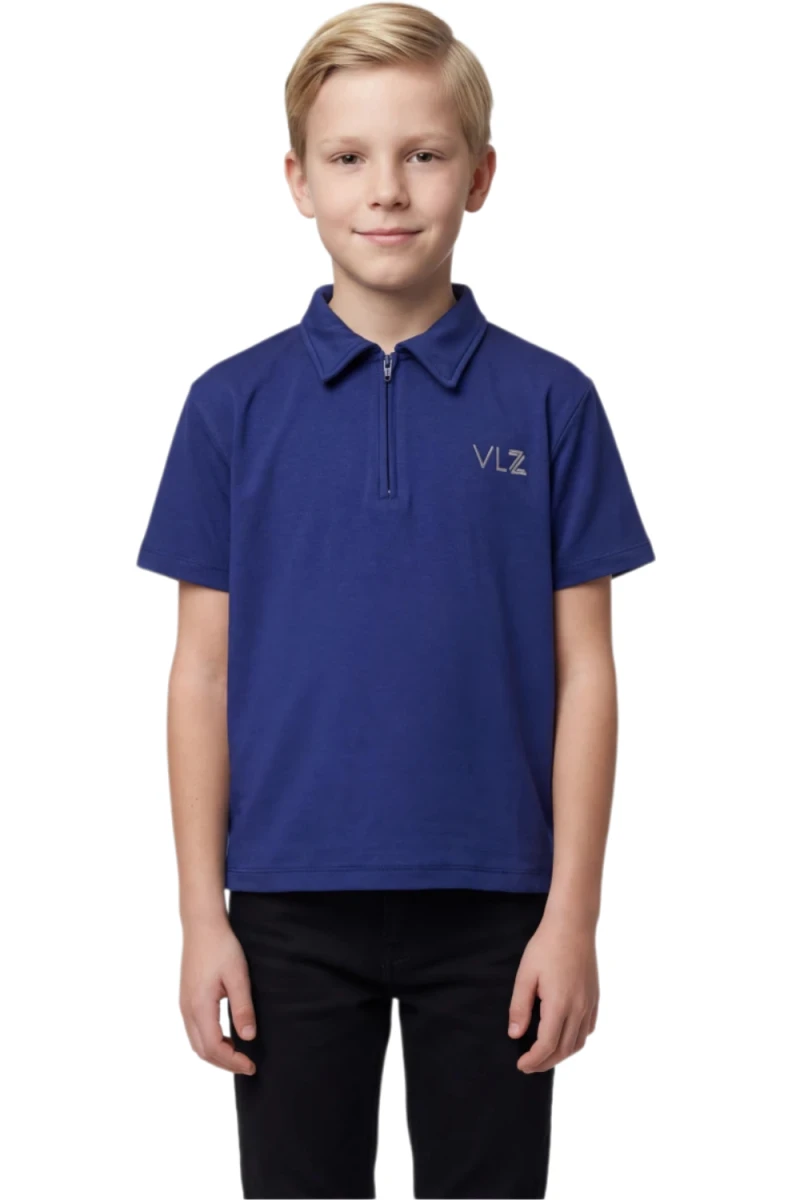 VLZ BASKILI YAKALI ERKEK ÇOCUK TİŞÖRT 4125