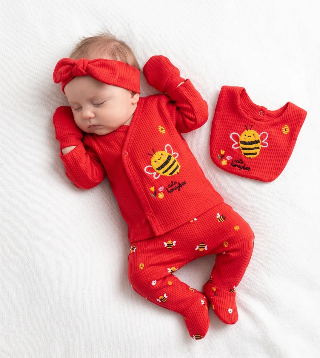 ARI NAKIŞLI BEŞLİ BEBE ZIBIN SET 53034