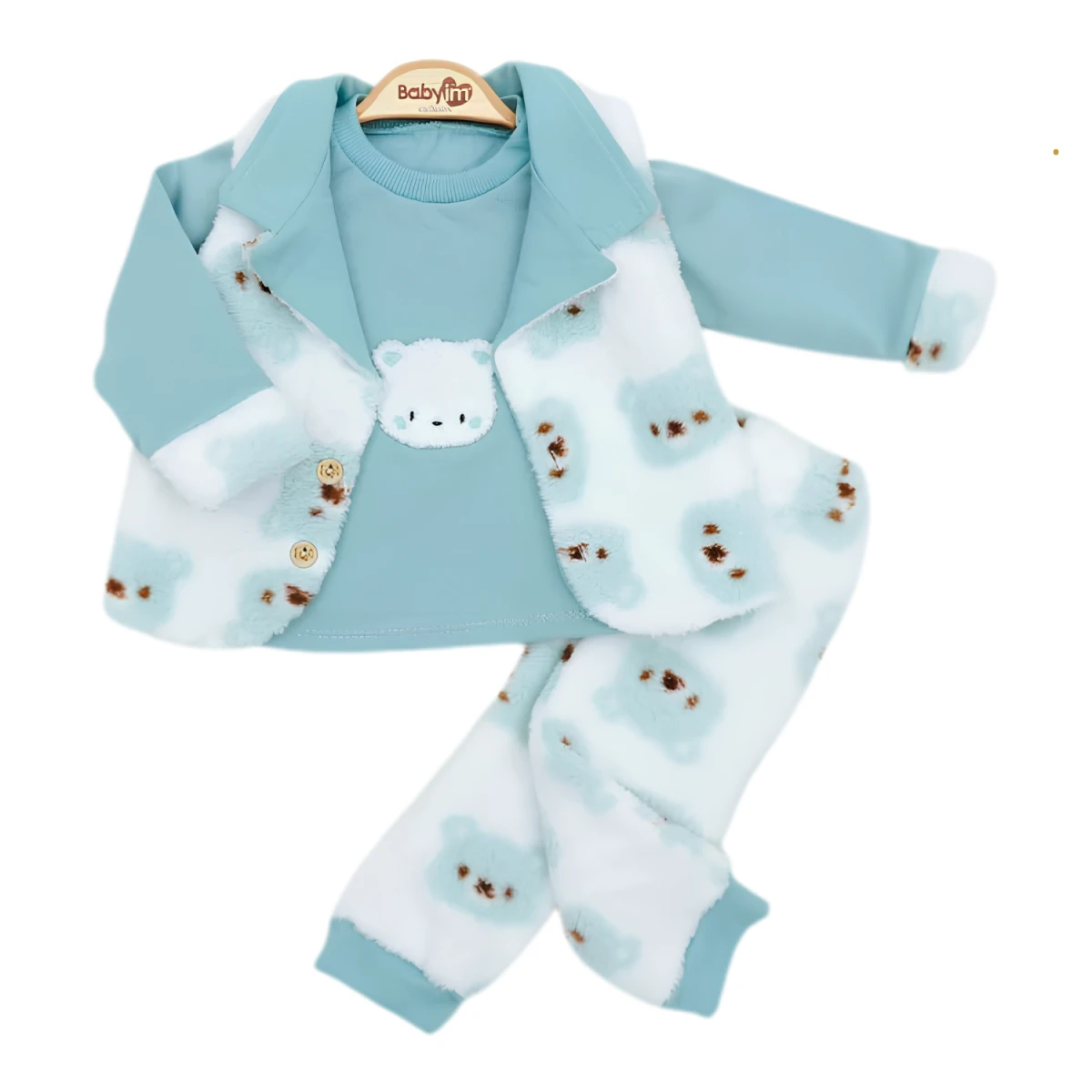 WELSOFT 3 LÜ ERKEK BEBE TAKIM 2445