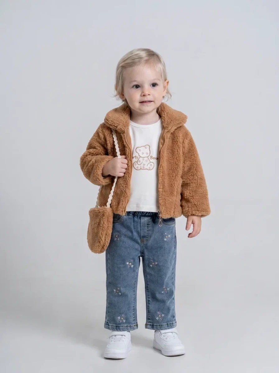 WELSOFT MONTLU 4 LÜ KIZ BEBE TAKIM  2309