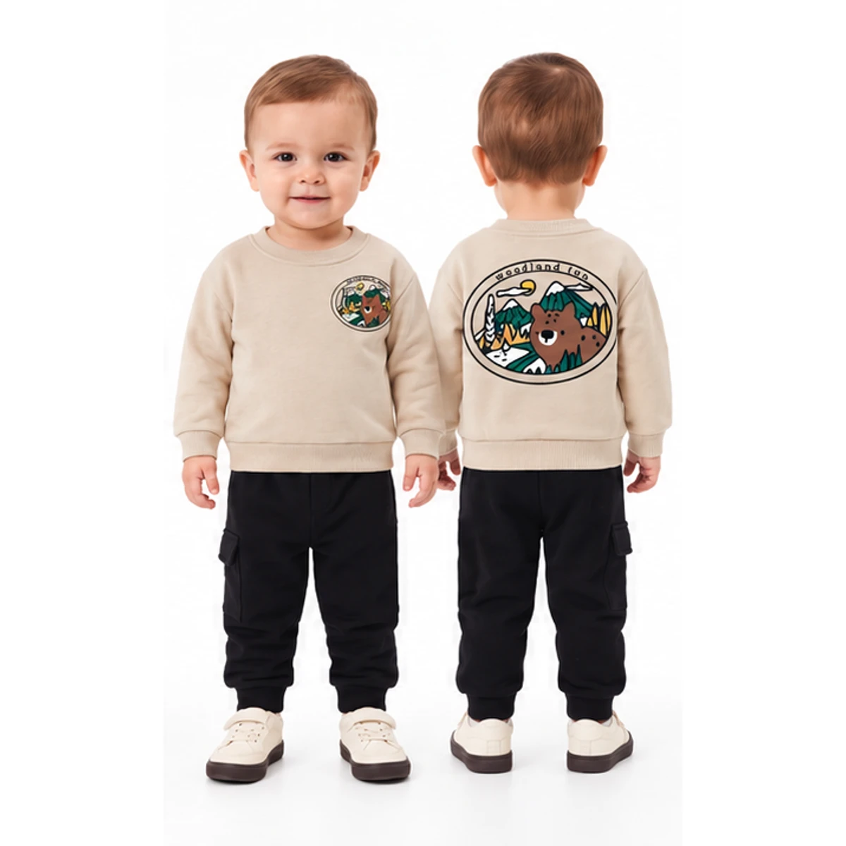 WOODLAND FUN BASKILI 3 İP ERKEK BEBE TAKIM 26970