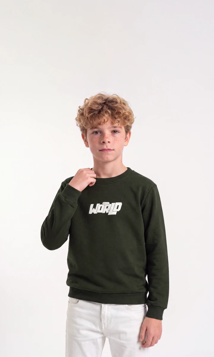 WORLD BASKILI 3 İP ERKEK ÇOCUK SWEAT 4177