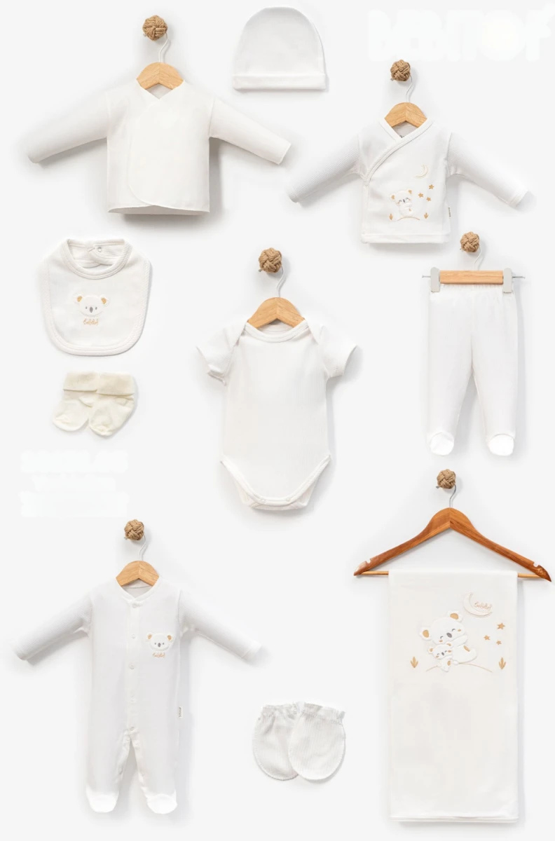 YAVRU KOALA NAKIŞLI 10 PARÇA BEBE ZIBIN TAKIM 10131