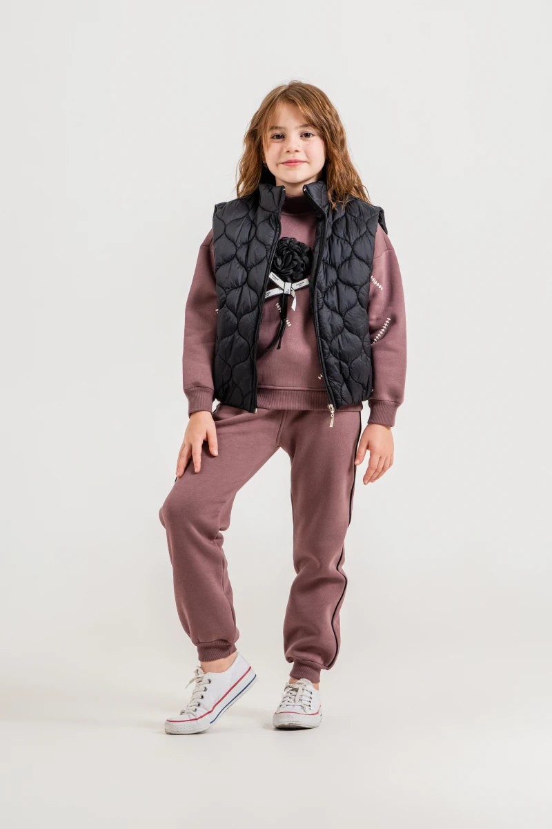 YELEKLİ 3 İP KIZ ÇOCUK TAKIM 6215