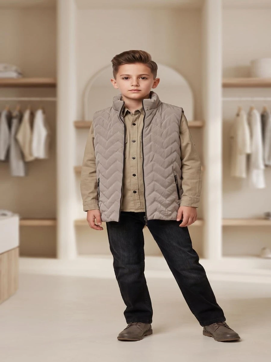 YELEKLİ 3 LÜ ERKEK ÇOCUK TAKIM  9501