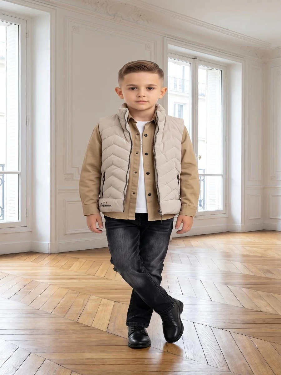 YELEKLİ 4 LÜ ERKEK ÇOCUK TAKIM  7667