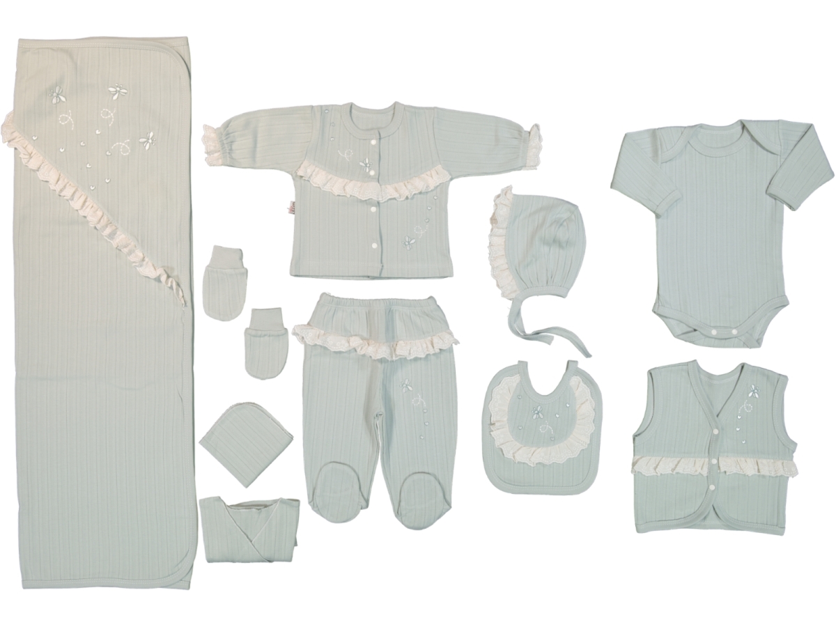  YUSUFCUKLU NAKIŞLI FİSTO DETAYLI 10'LU SET