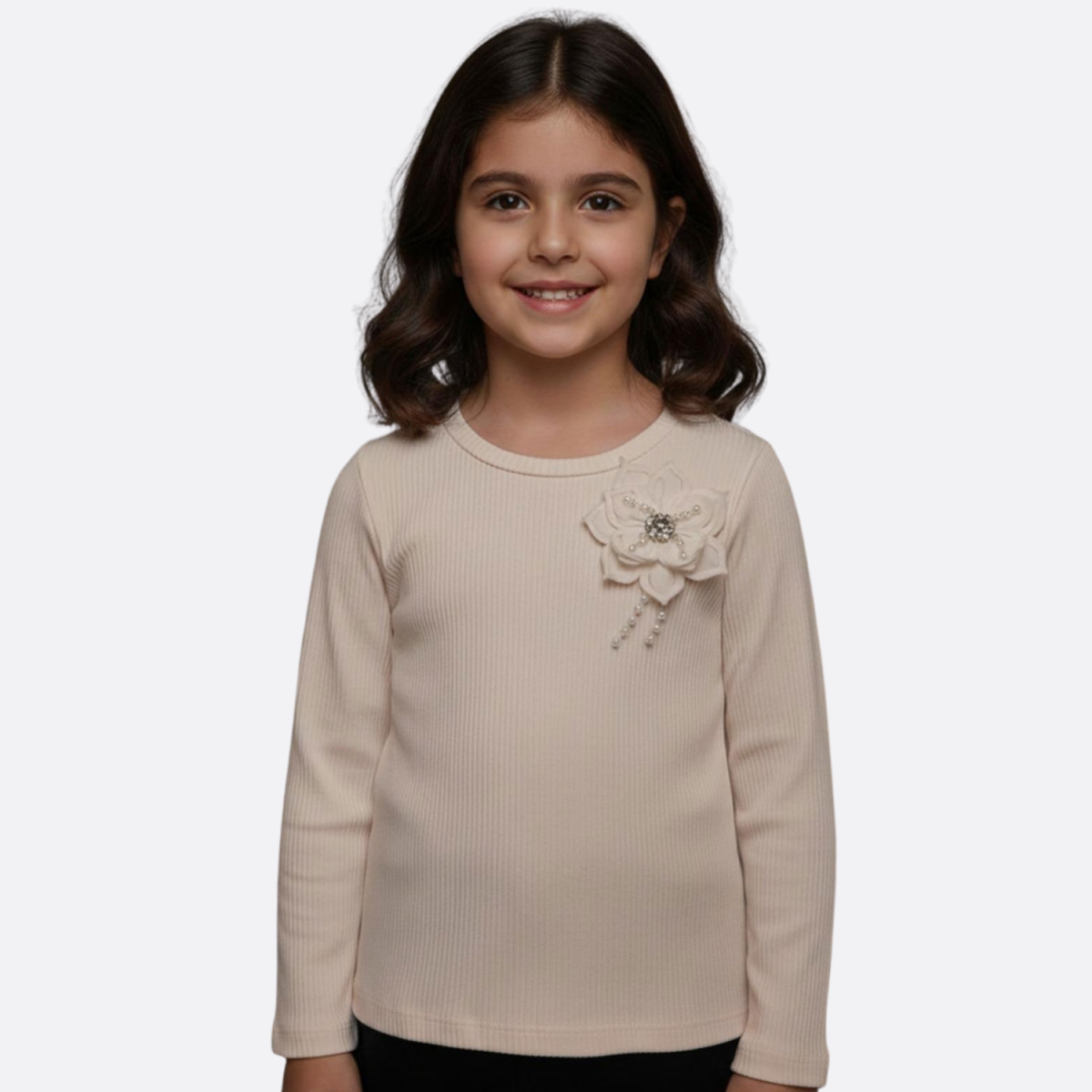 ZAMBAK AKSESUARLI KIZ ÇOCUK BADİ 6086