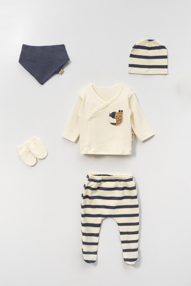 ZEBRA CEP NAKIŞLI BERE PANTOLON ÇİZGİLİ 5 Lİ ZIBIN 52867