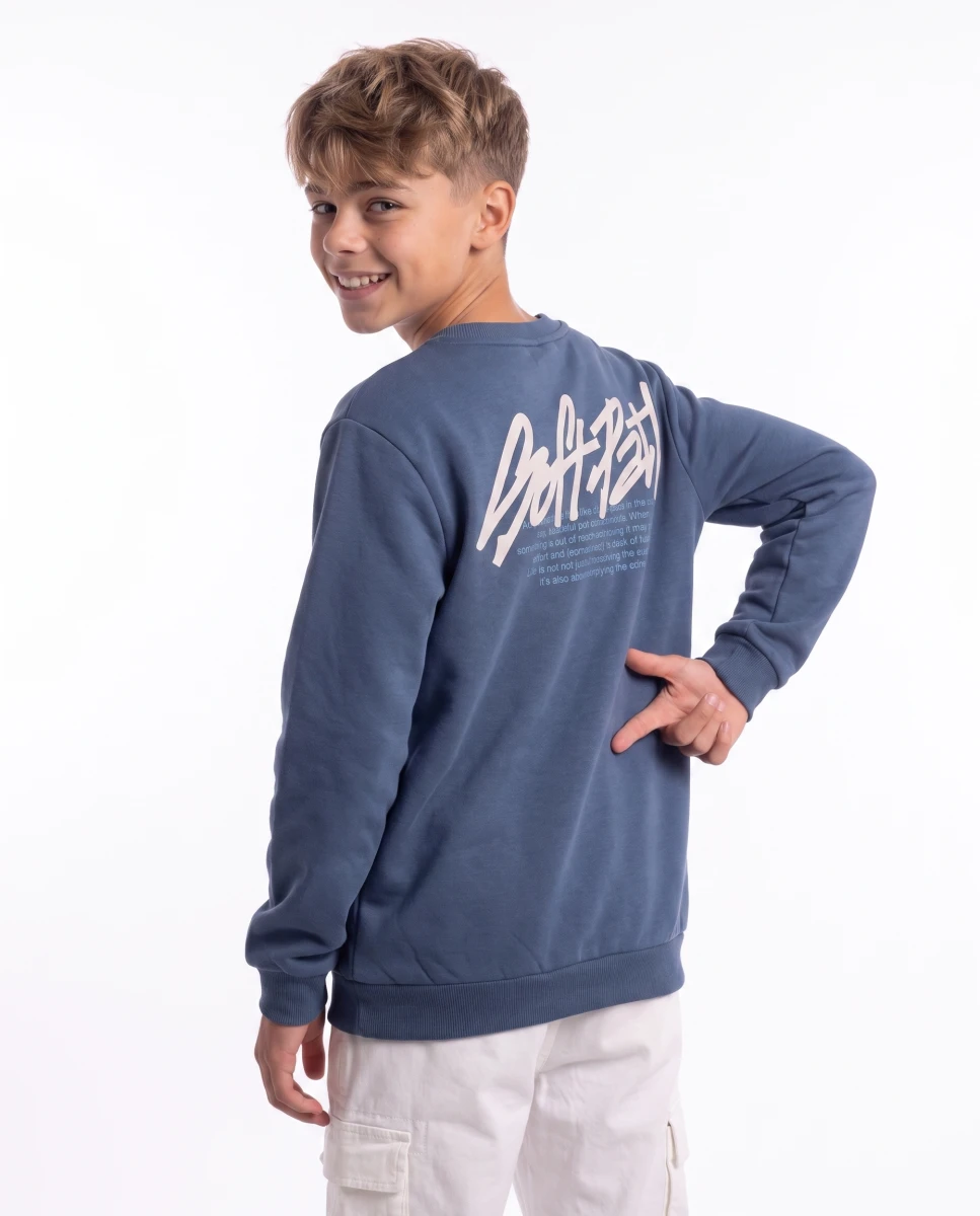 SOFT PATH BASKILI 3 İP ERKEK ÇOCUK SWEAT 4172