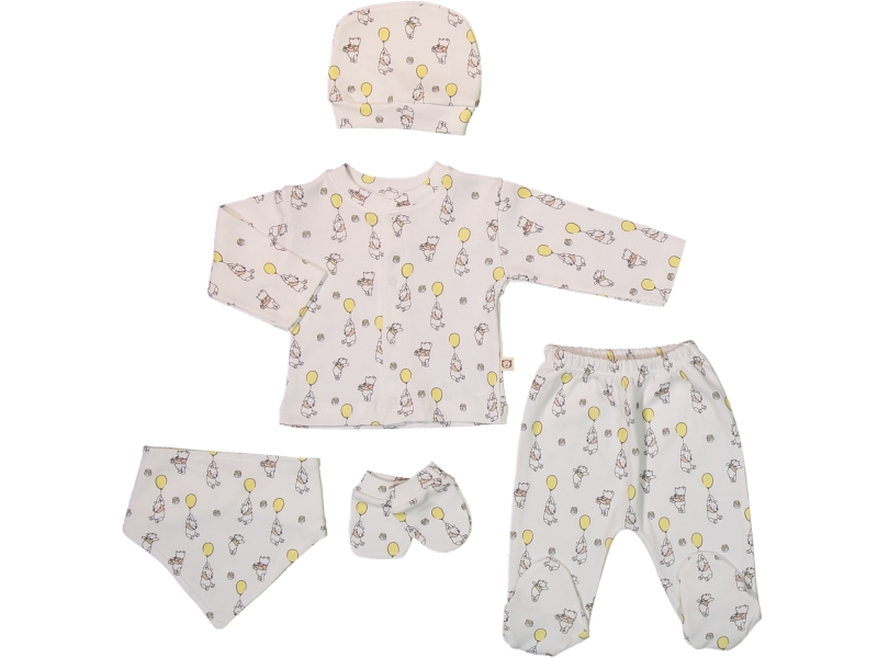 WİNNİE THE POOH BASKILI BEŞLİ SET