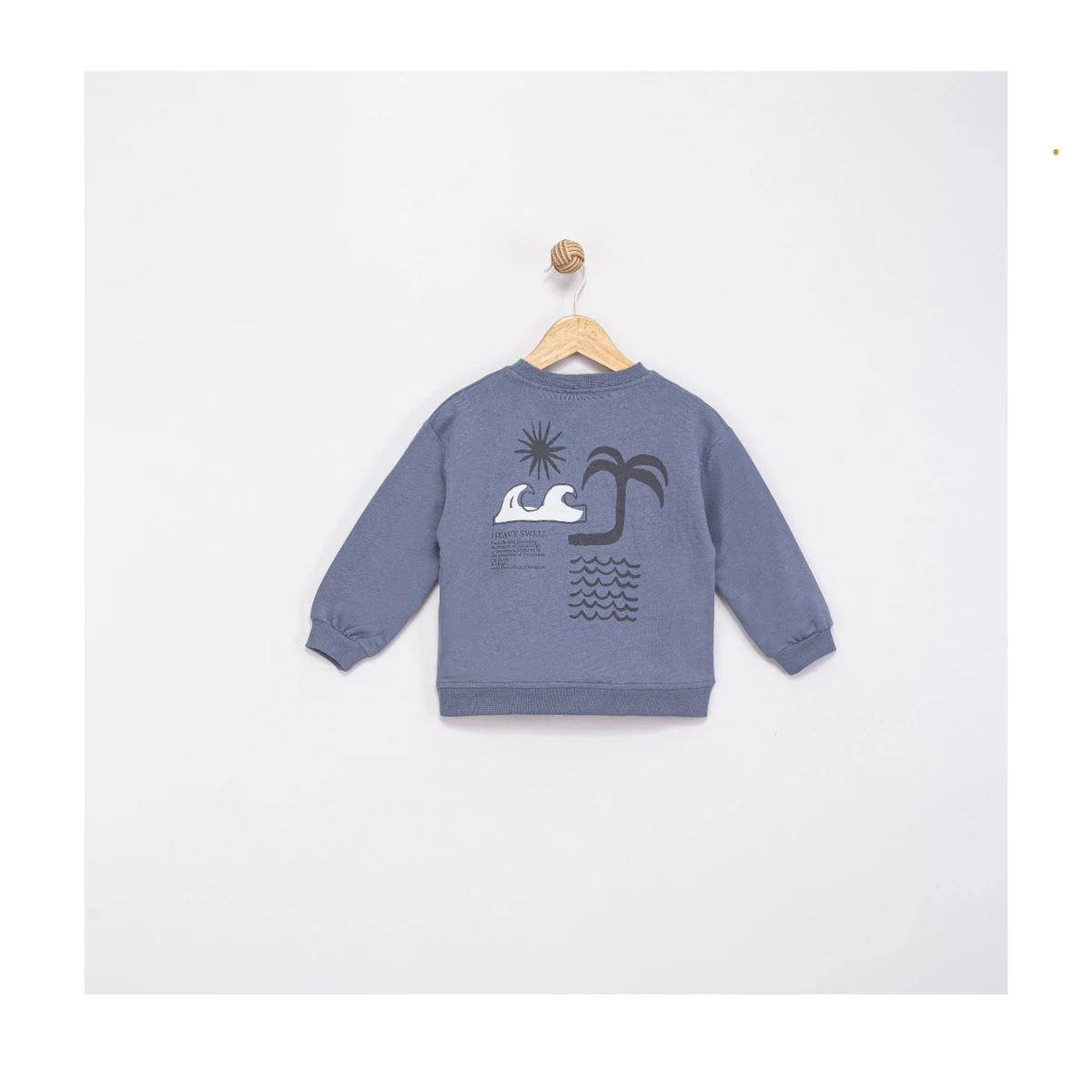 PALMİYE DESENLİ 2 İP ERKEK ÇOCUK  SWEAT 0417-2