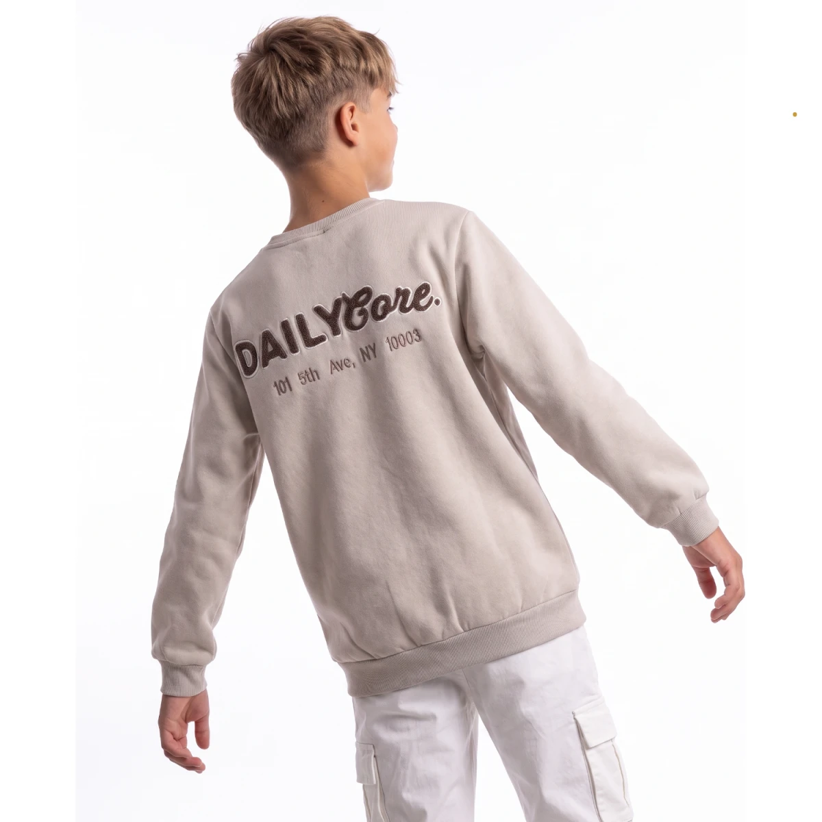 DAILY BASKILI 3 İP ERKEK ÇOCUK SWEAT  4173