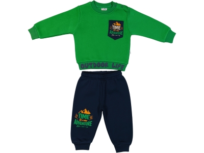 ADVENTURE BASKILI CEP DETAYLI 3 İP ERKEK BEBE TAKIM 25995