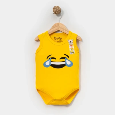 AĞLAYAN EMOJİ BASKILI ASKILI BEBE ÇITÇITLI BADİ 734501