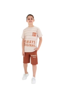 ALWAYS ORIGINAL BASKILI ERKEK ÇOCUK YAZLIK TAKIM 2608/2