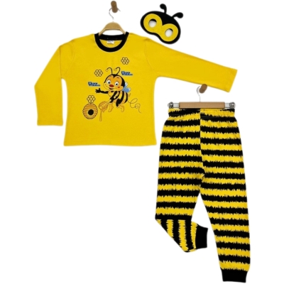 ARILI BASKILI PIJAMA TAKIM 
