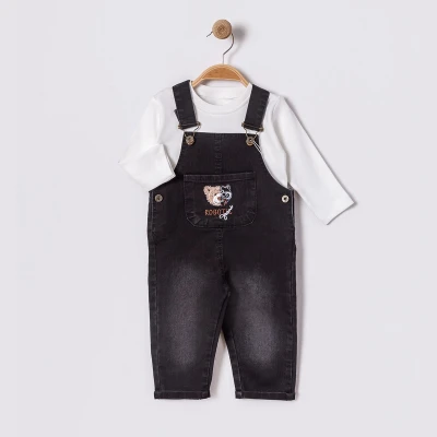 AYICIK NAKIŞLI BADİLİ KOT BEBE SLOPET 6350