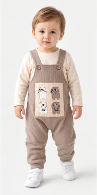 AYICIKLI 2 Lİ ERKEK BEBE SLOPET 1053