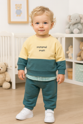 BABY MİNİMAL PÖTİKARE BASKILI İKİLİ TAKIM 2836