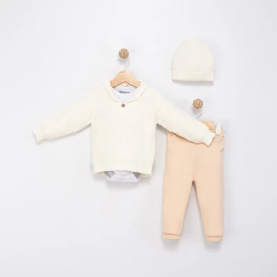 BADİLİ 4 LÜ TRİKO BEBE TAKIM 4150