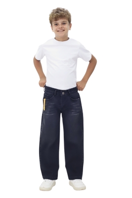 BAGGY LİCRALI ERKEK ÇOCUK KOT PANTALON 1360