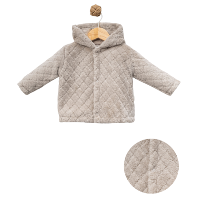 BAKLAVA DESENLİ WELSOFT BEBE HIRKA 60056
