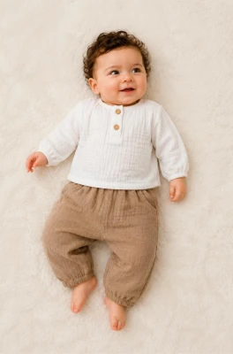 BASIC MÜSLİN BEBE TAKIM 2644