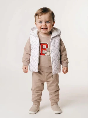 BEAR YELEKLİ 3 LÜ ERKEK BEBE TAKIM 0299