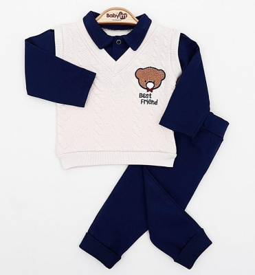 BEST FRIEND NAKIŞLI KAPİTONE 2 Lİ BEBE TAKIM 2430