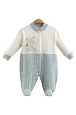 BİSİKLET NAKIŞLI PENYE ERKEK BEBE TULUM 8115