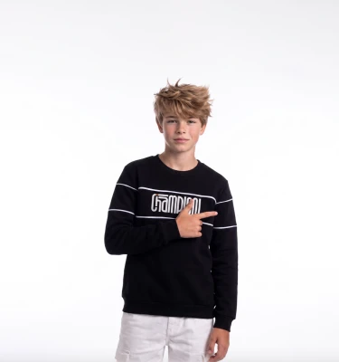 CHAMPION BASKILI 3 İP ERKEK ÇOCUK SWEAT 4184