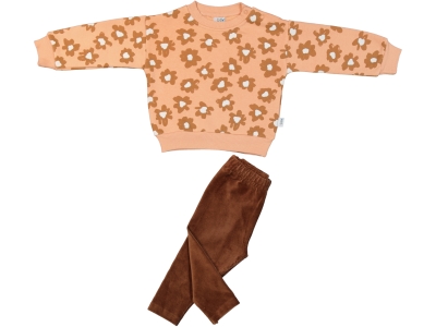 ÇİÇEK BASKILI 3 İP KIZ BEBE TAKIM 25994