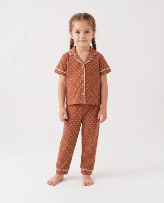 ÇİÇEK BASKILI KIZ ÇOCUK PİJAMA TAKIM 6138