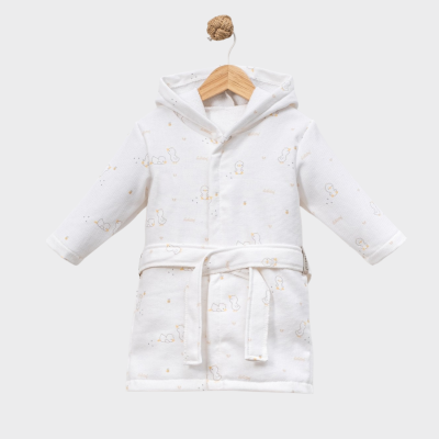 CİVCİV BASKILI BEBE BORNOZ 30057