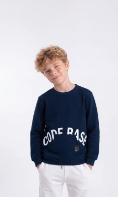 CODE BASE BASKILI 3 İP ERKEK ÇOCUK SWEAT 4179
