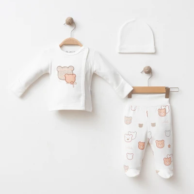 COOL BEAR PAMUKLU 3 LÜ BEBE TAKIM 5019