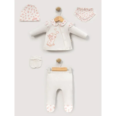 CUTE BABY KIZ BEBE 5 Lİ ZIBIN SET 2120