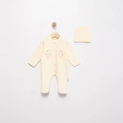 DANTELLİ KADİFE BEBE TULUM 1296