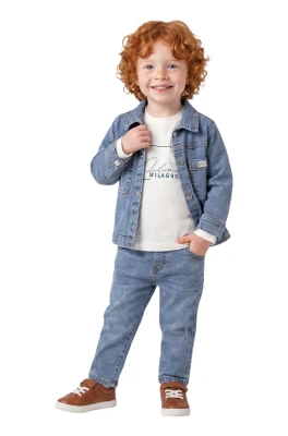 DENİM 3 LÜ ERKEK BEBE TAKIM 8043