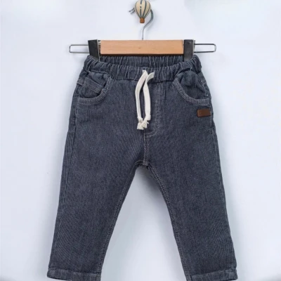 DENIM DERİ ARMALI ERKEK BEBE PANTOLON 4016