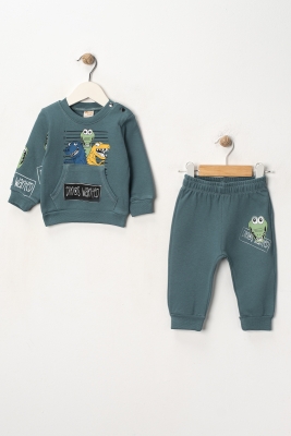 DİNAZOR BASKILI ERKEK BEBE TAKIM 26177