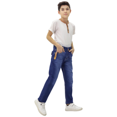 DÜZ MODEL ERKEK ÇOCUK KOT PANTALON 7510