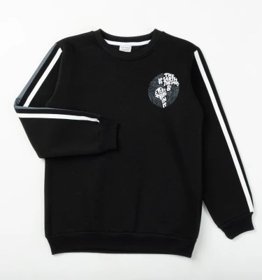 EARTH BASKILI 3 İP ERKEK ÇOCUK SWEAT 4186