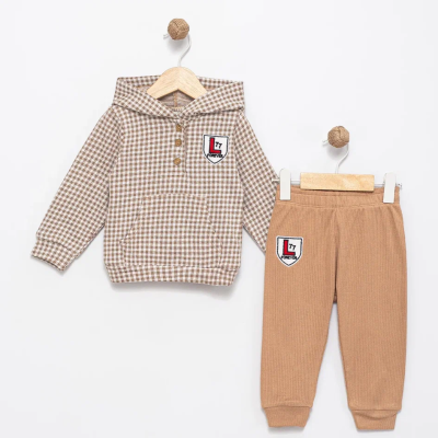 EKOSE DESENLİ ERKEK BEBE TAKIM 26180